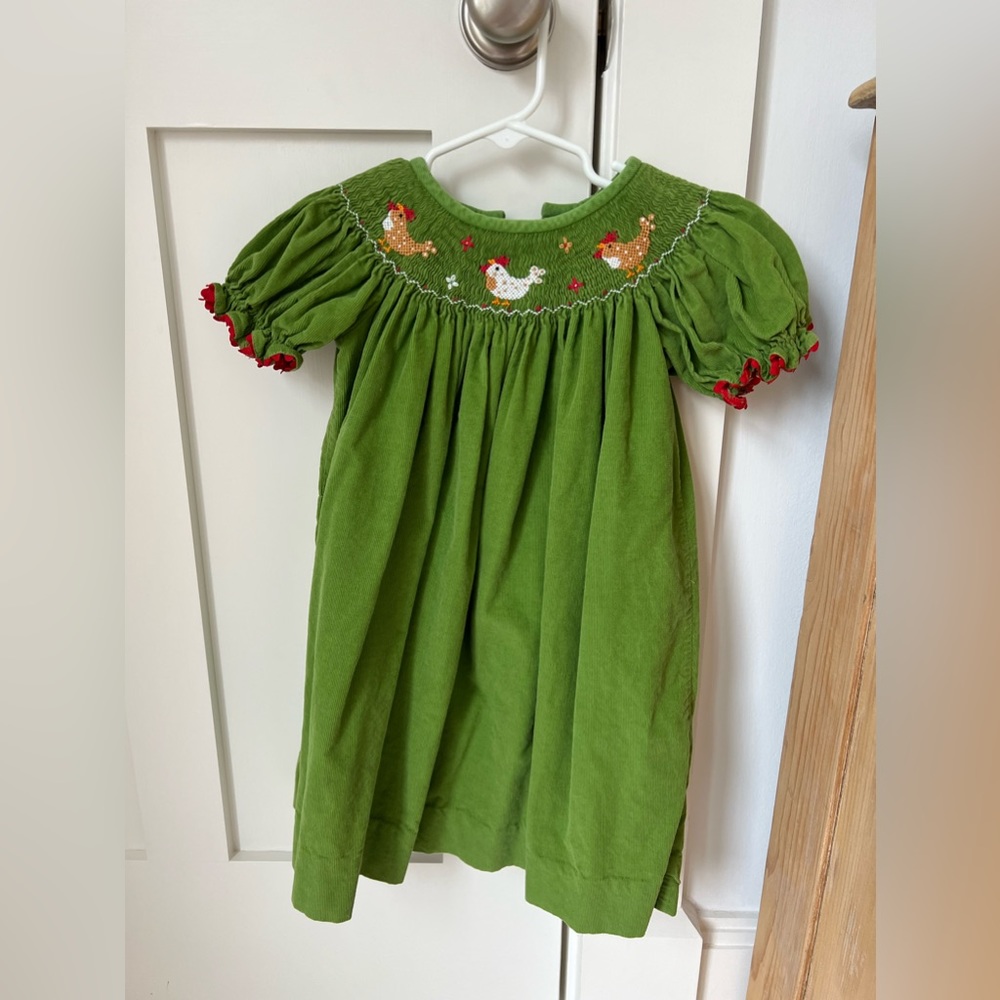 Little girls smocked dress size 2